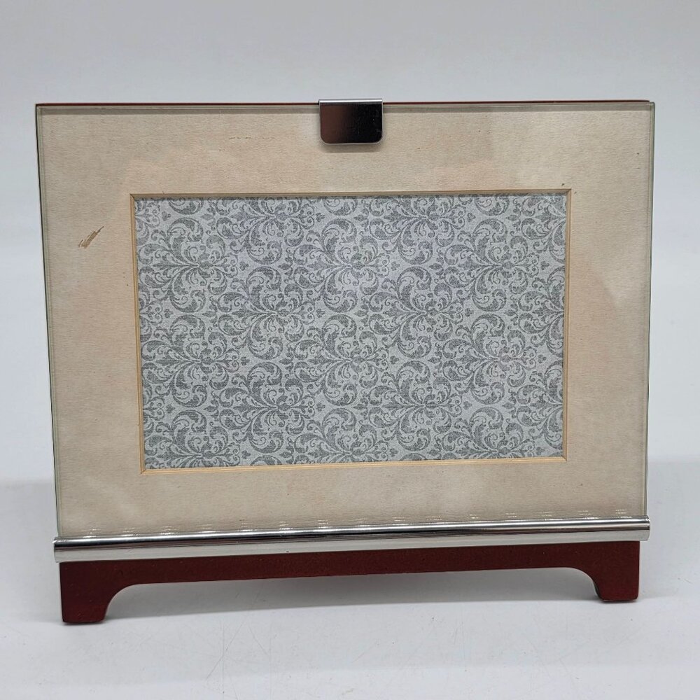 Green Tree Gallery 5" X 3" Glass & Wood Picture Frame